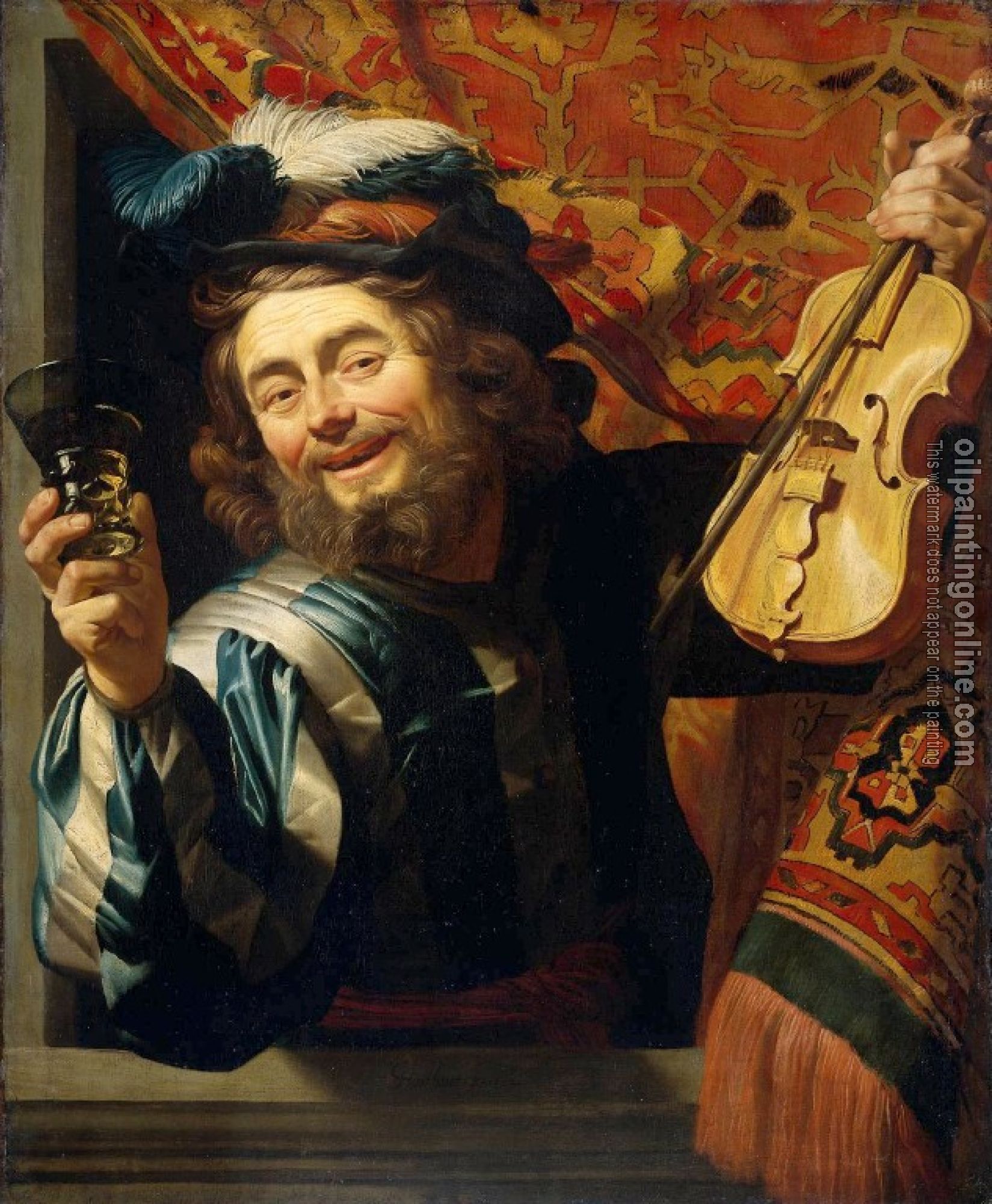 Gerrit van Honthorst - Fiddler